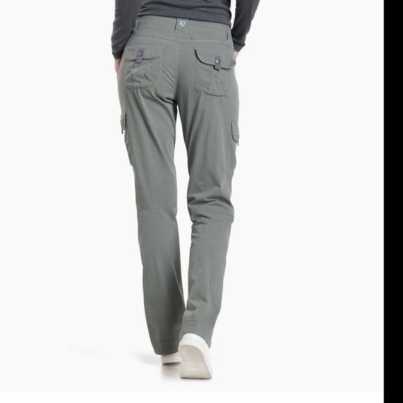 Kuhl Women's Splash Roll Up Hiking Convertible Cargo Pants/Capris‎ Green 6 Short - Picture 2 of 12